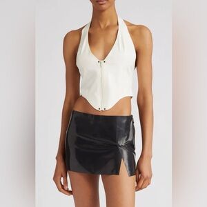 Miaou Mara Latex Corset Halter Top